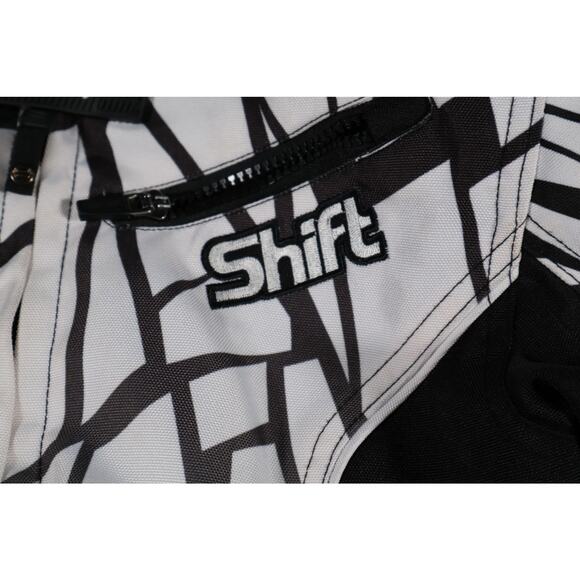 Shift Envy Motorcycle Jacket Womens Small Black White Graphic Protective Mesh - Picture 3 of 8